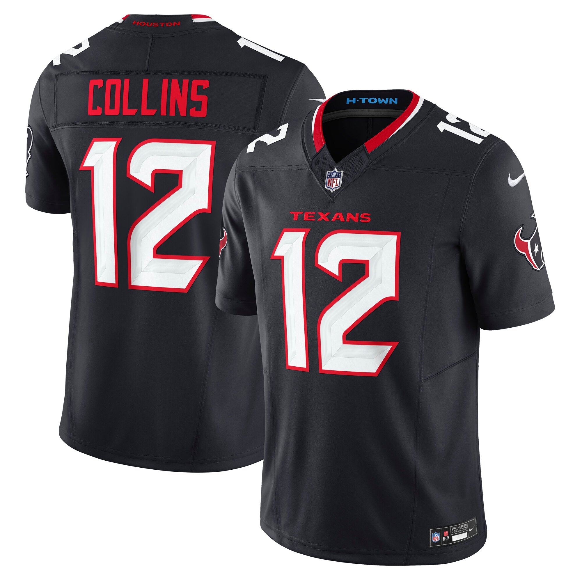 Houston Texans Nico Collins Navy Team Vapor F.U.S.E. Limited Jersey
