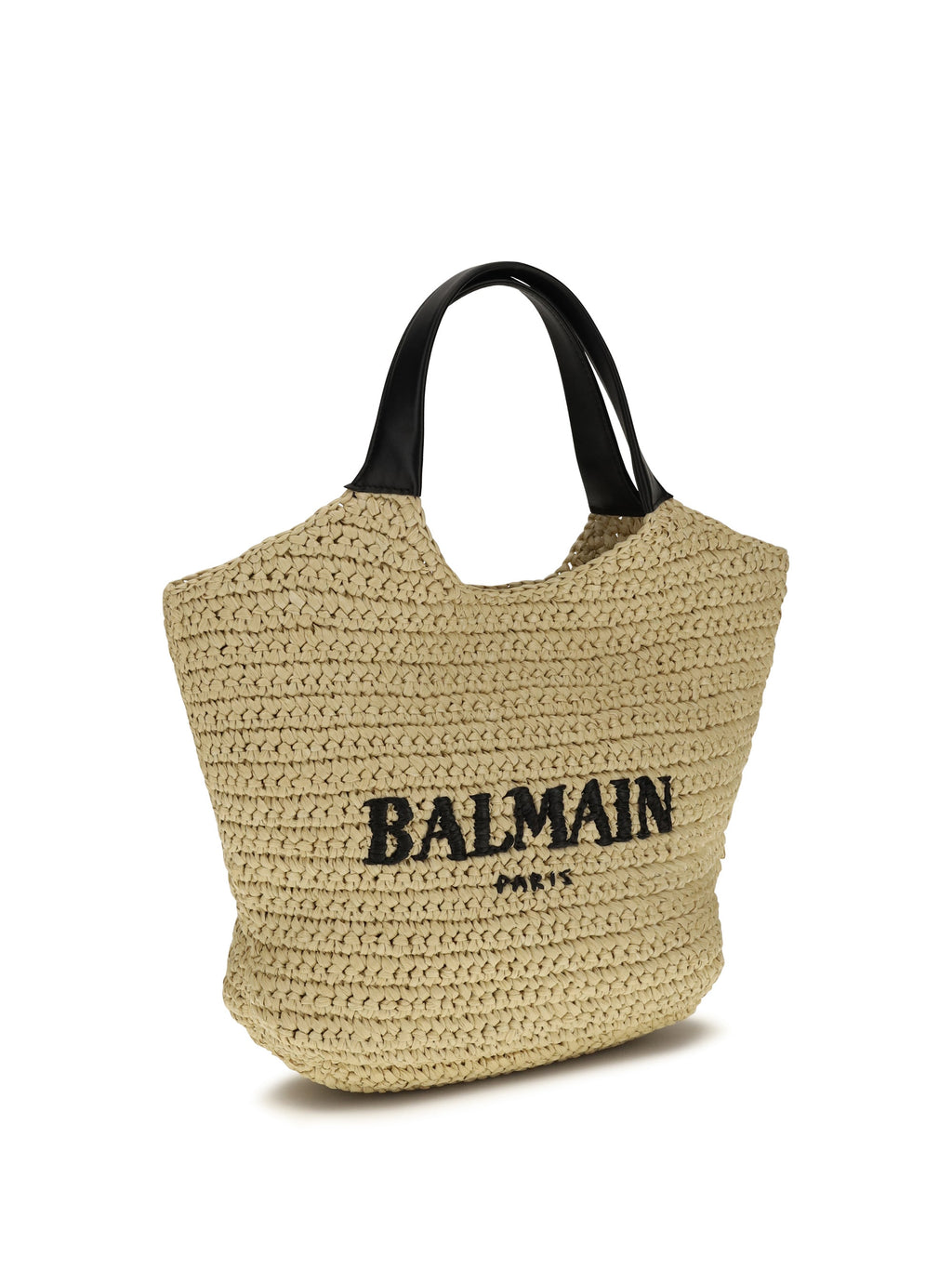 Balmain Women Mini Crochet Tote Bag