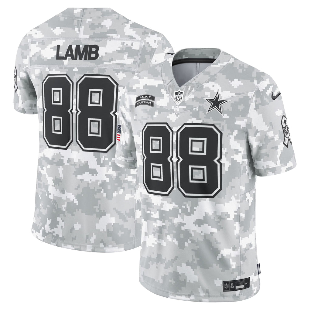 Dallas Cowboys CeeDee Lamb Arctic Camo 2024 Salute to Service Limited Jersey