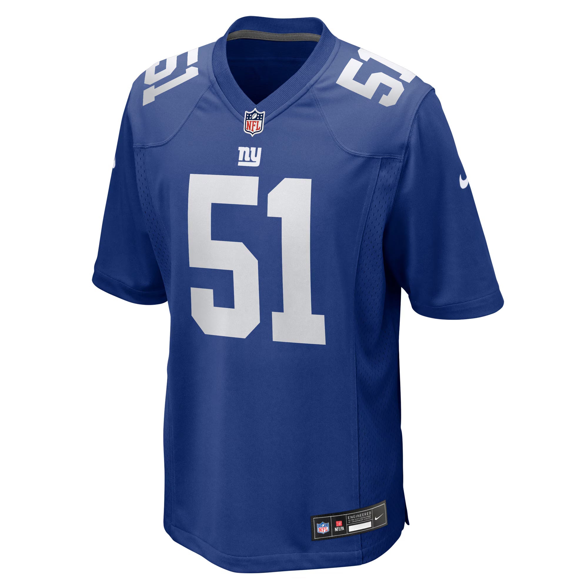 New York Giants Abdul Carter Royal 2025 NFL Draft First Round Pick Game Jersey