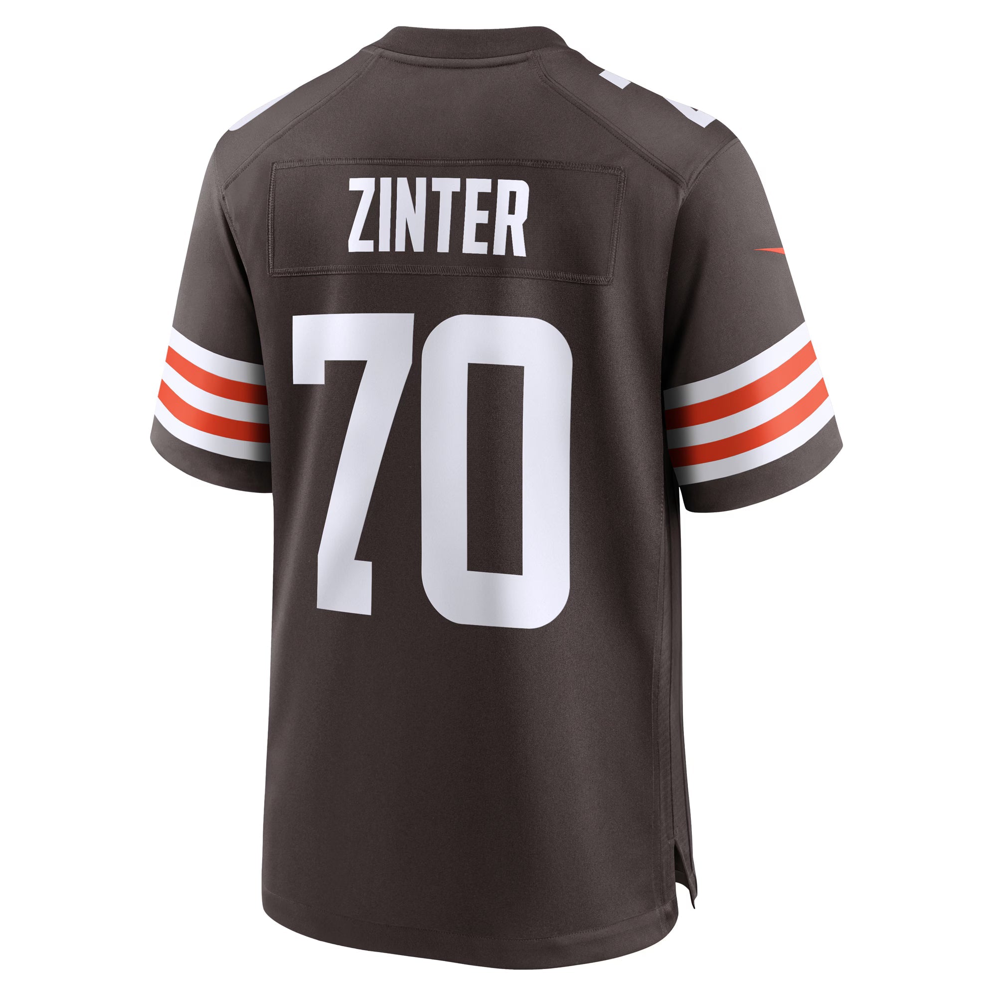 Cleveland Browns Zak Zinter Brown Team Game Jersey