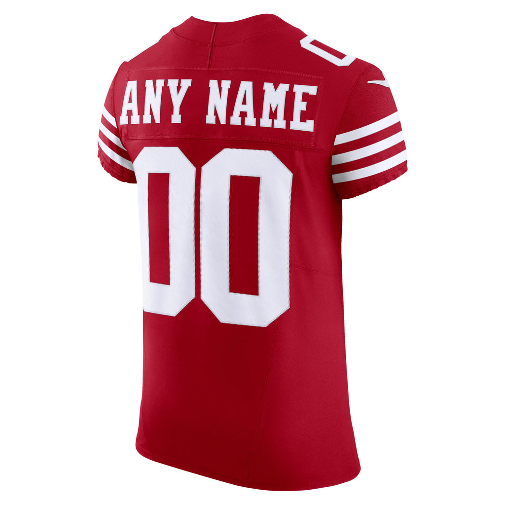 San Francisco 49ers Scarlet Vapor F.U.S.E. Elite Custom Jersey
