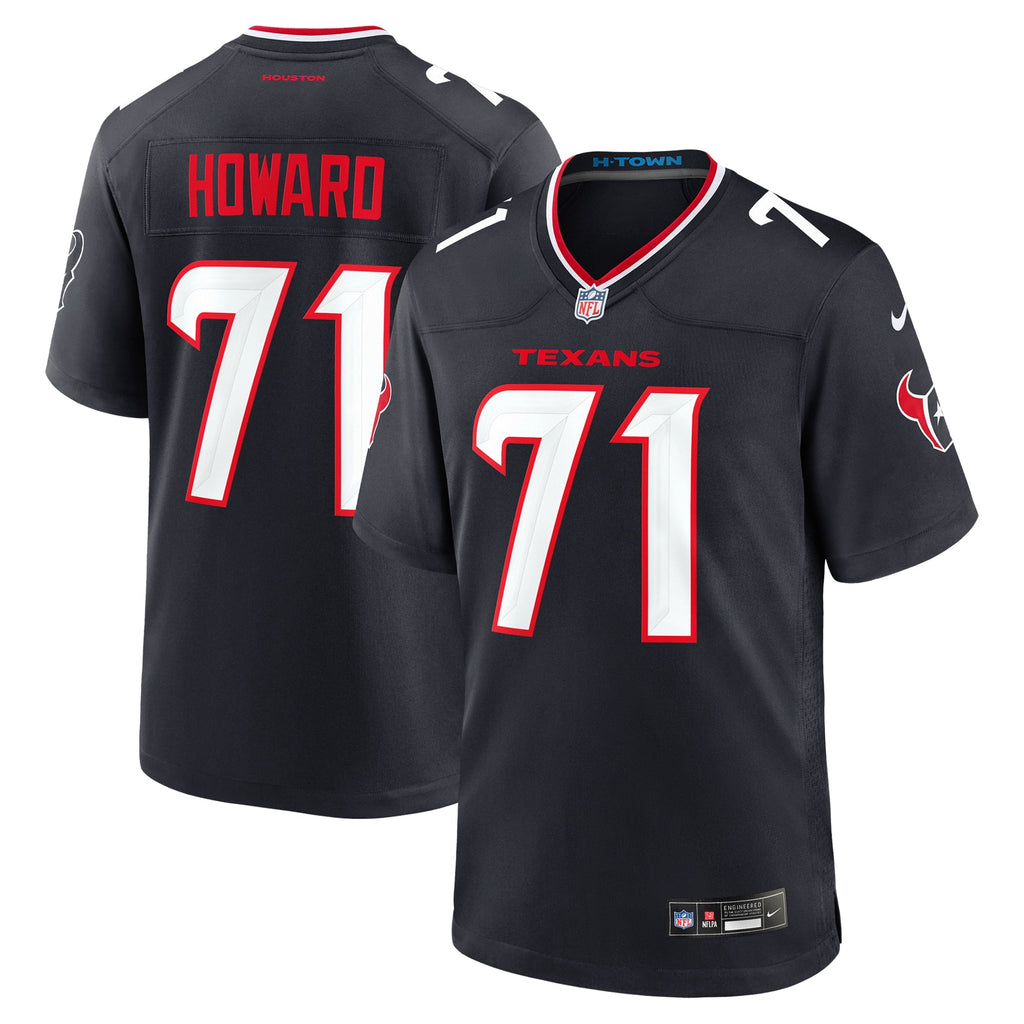Houston Texans Tytus Howard Navy Team Game Jersey
