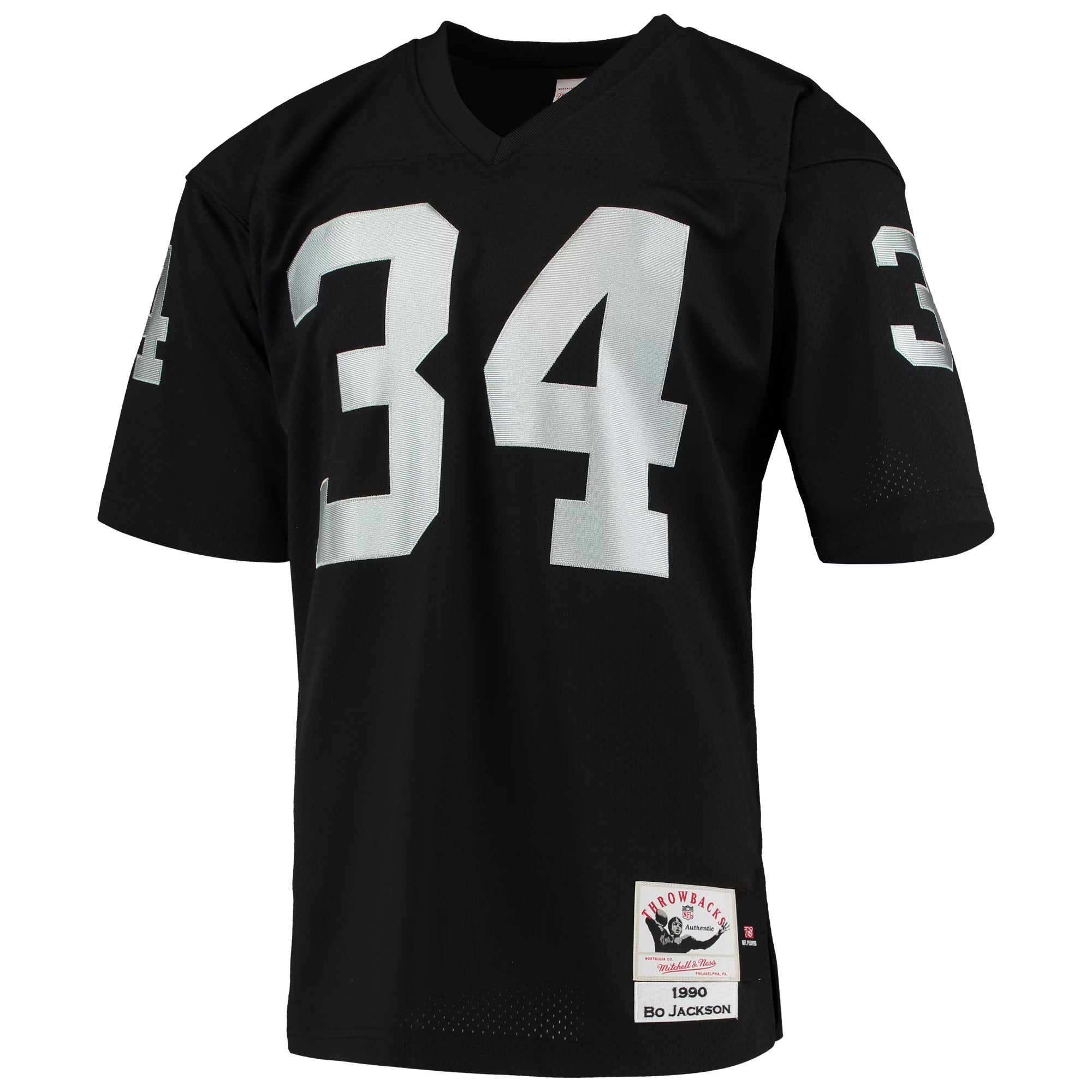 Las Vegas Raiders 1990 Bo Jackson Mitchell & Ness Black Authentic Throwback Retired Player Jersey