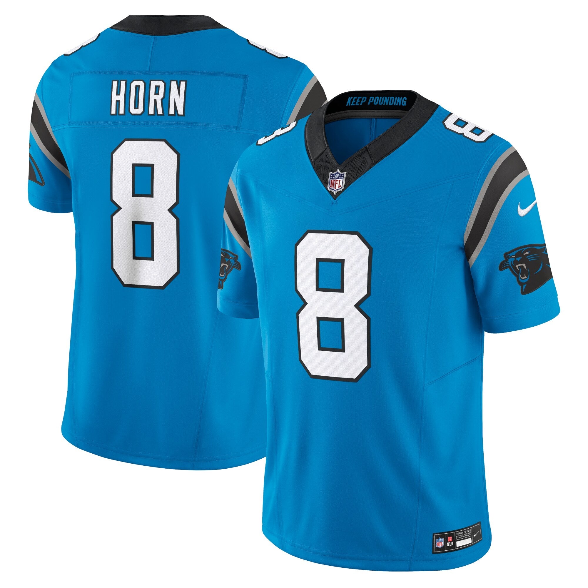 Carolina Panthers Jaycee Horn Blue Vapor F.U.S.E. Limited Jersey