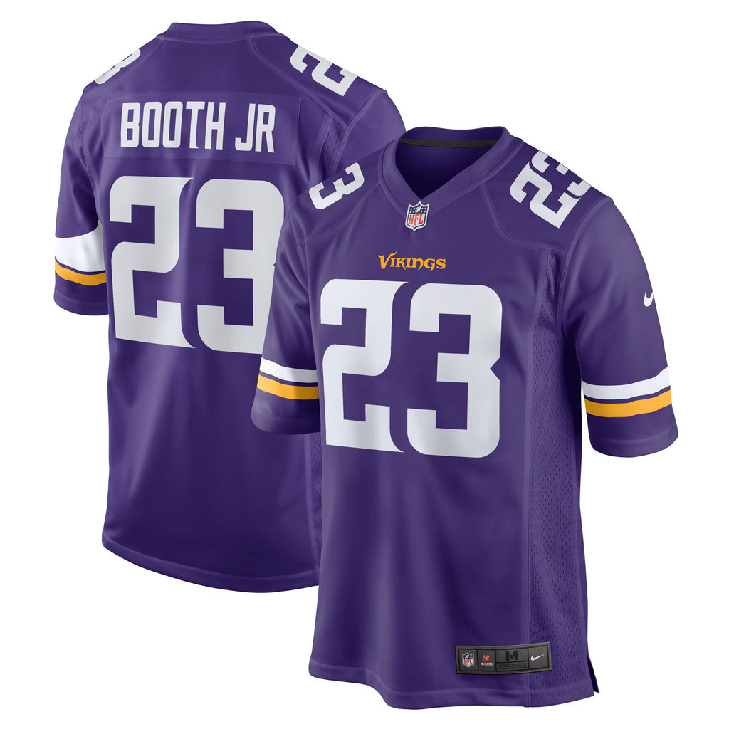 Minnesota Vikings Andrew Booth Jr. Purple Player Game Jersey