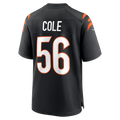 Cincinnati Bengals Myles Cole Black Team Game Jersey
