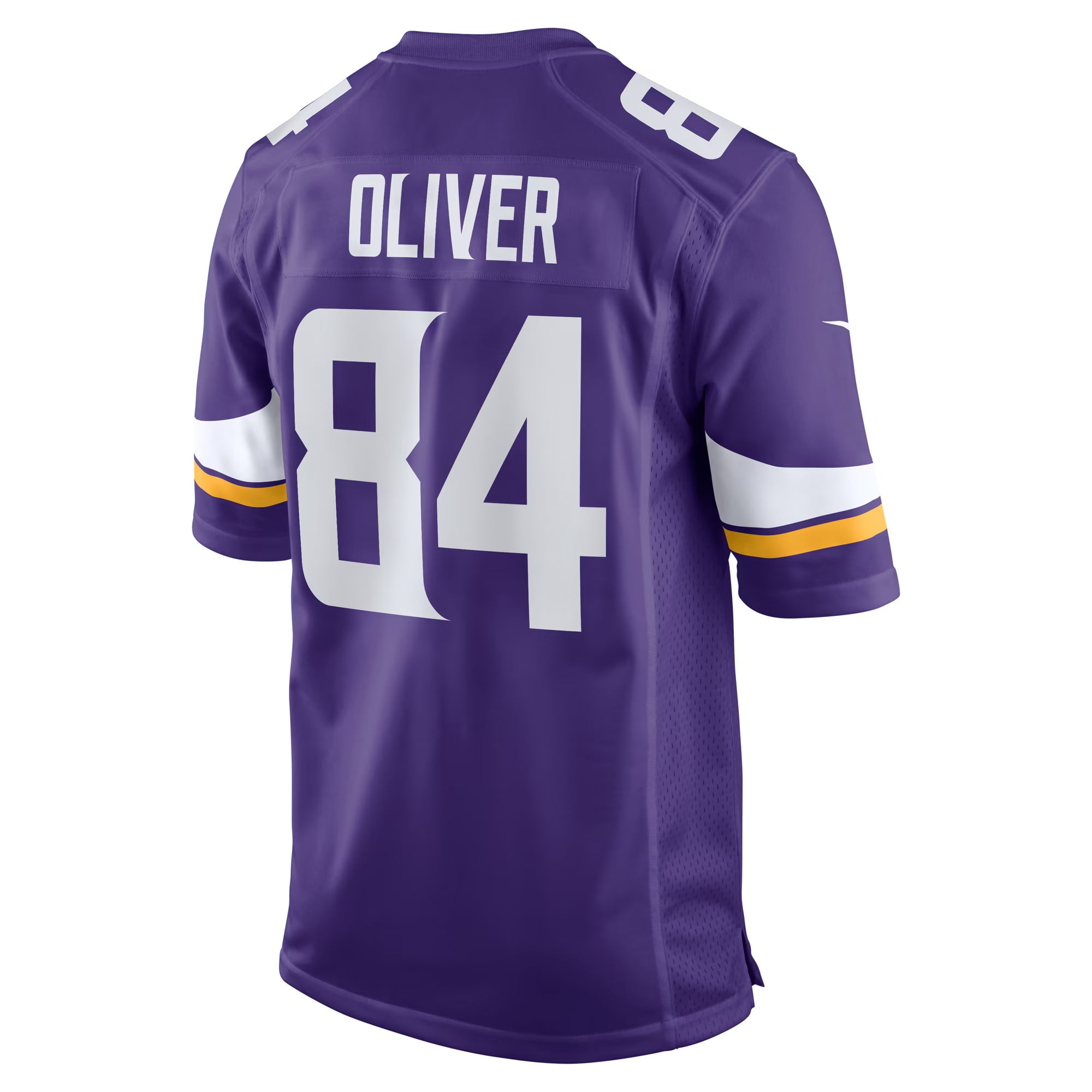 Minnesota Vikings Josh Oliver Purple Game Player Jersey