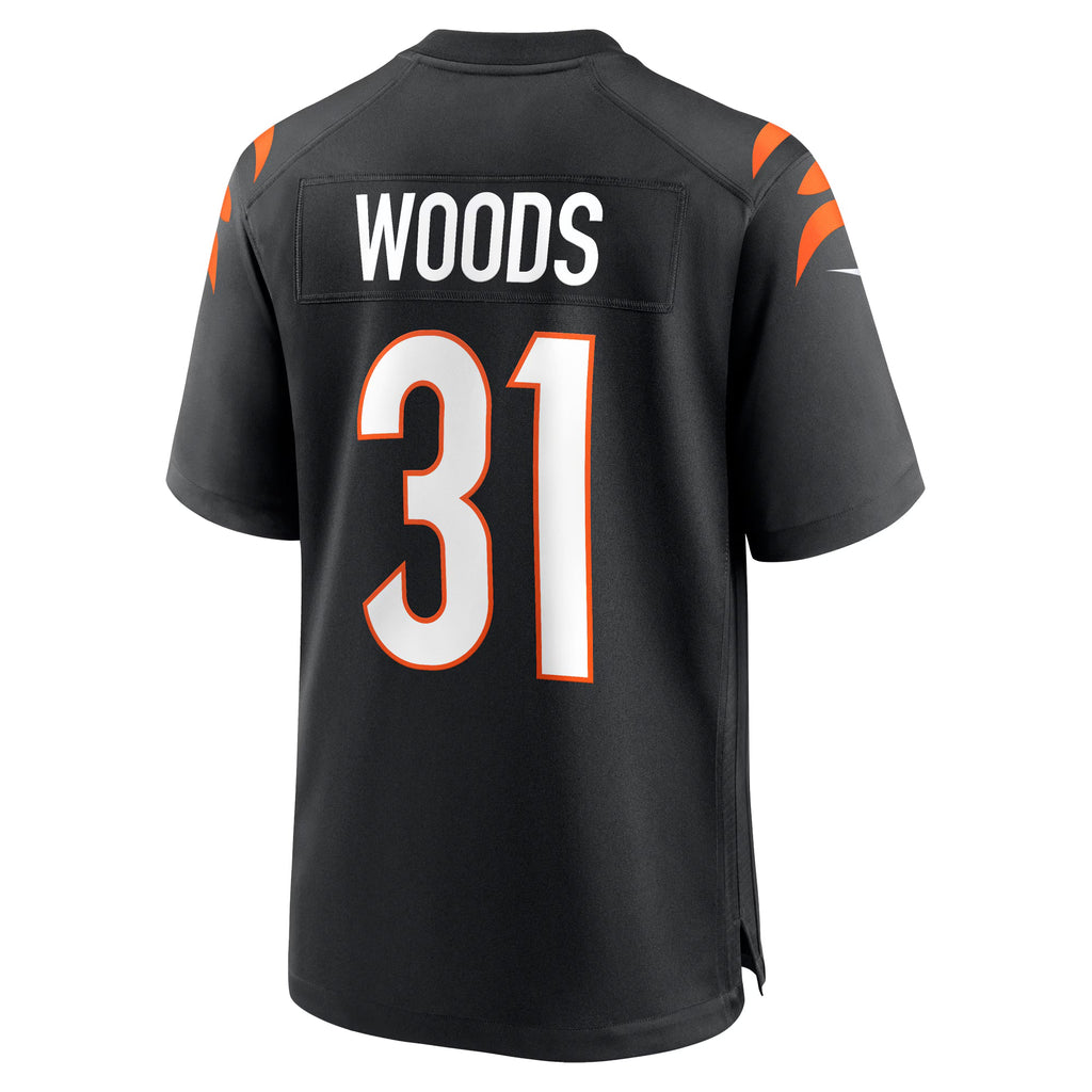 Cincinnati Bengals Ickey Woods Black Retired Player Game Jersey