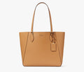 NWT Kate Spade Poppy Large Leather Tote In Tiramisu Mousse