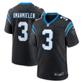 Carolina Panthers Princely Umanmielen Black Team Game Jersey