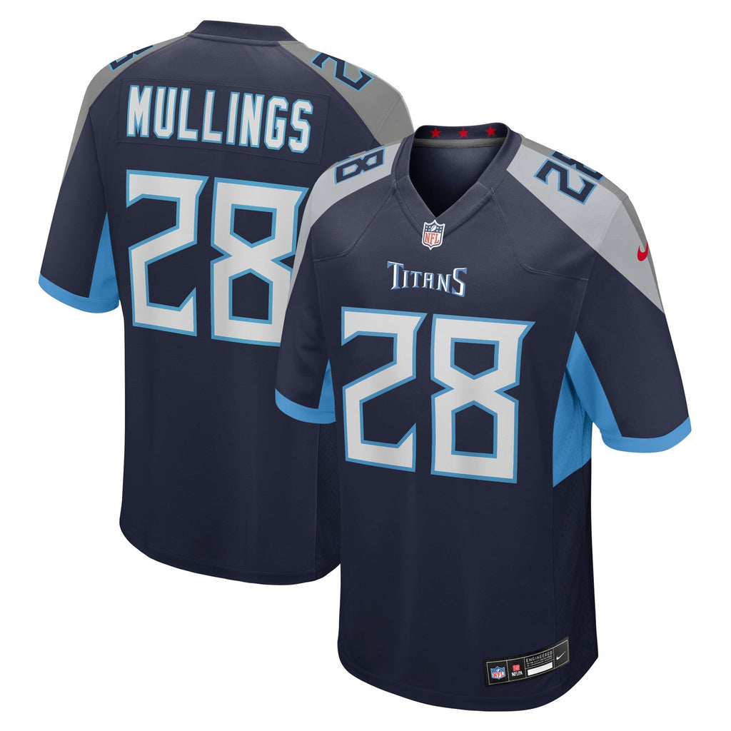 Tennessee Titans Kalel Mullings Navy Team Game Jersey