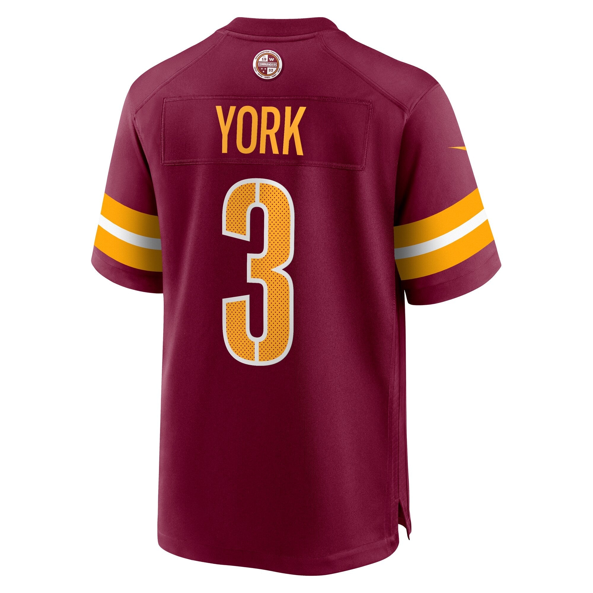 Washington Commanders Cade York Burgundy Game Jersey
