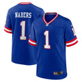 New York Giants Malik Nabers Royal Game Player Jersey