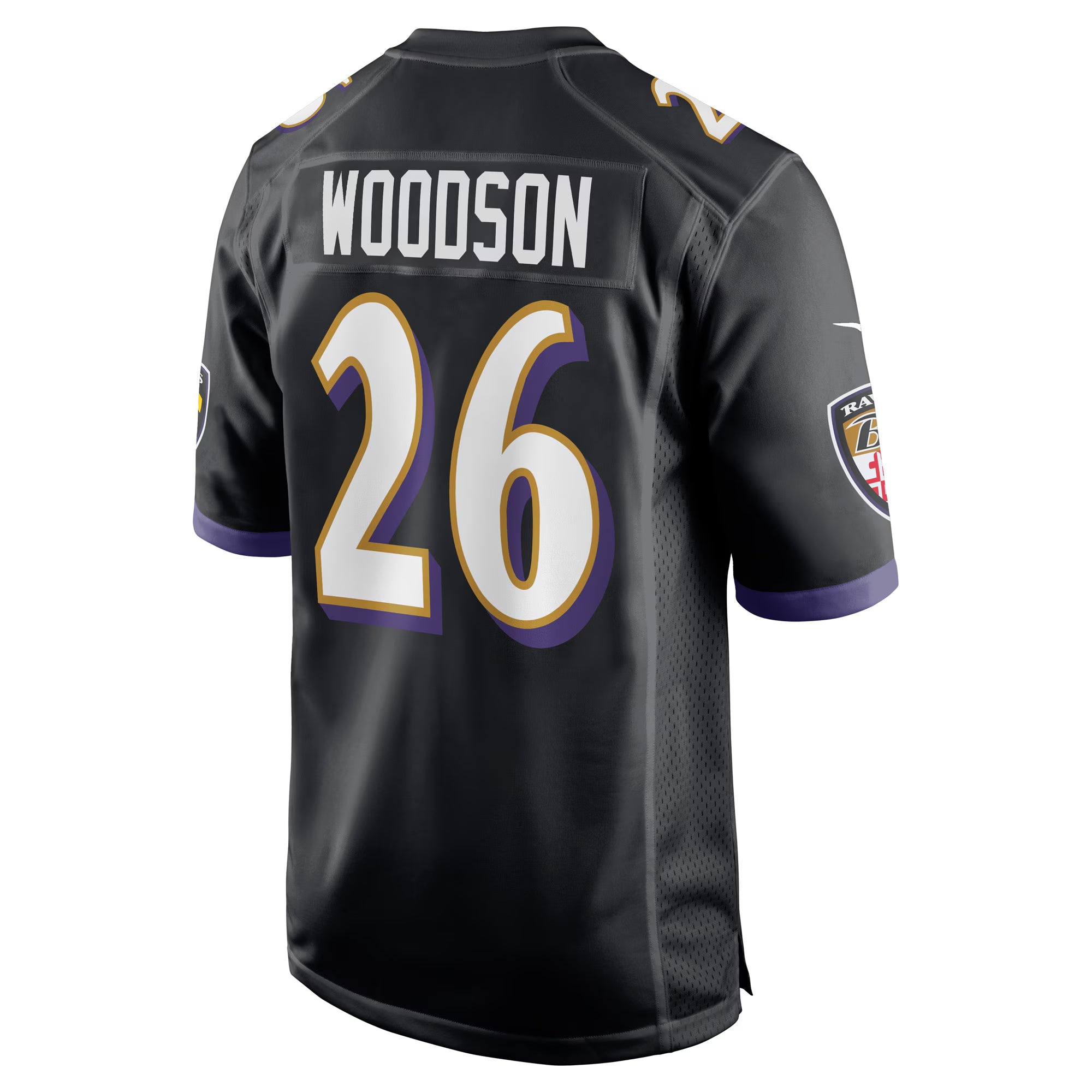 Baltimore Ravens Rod Woodson Black Retired Player Alternate Game Jersey