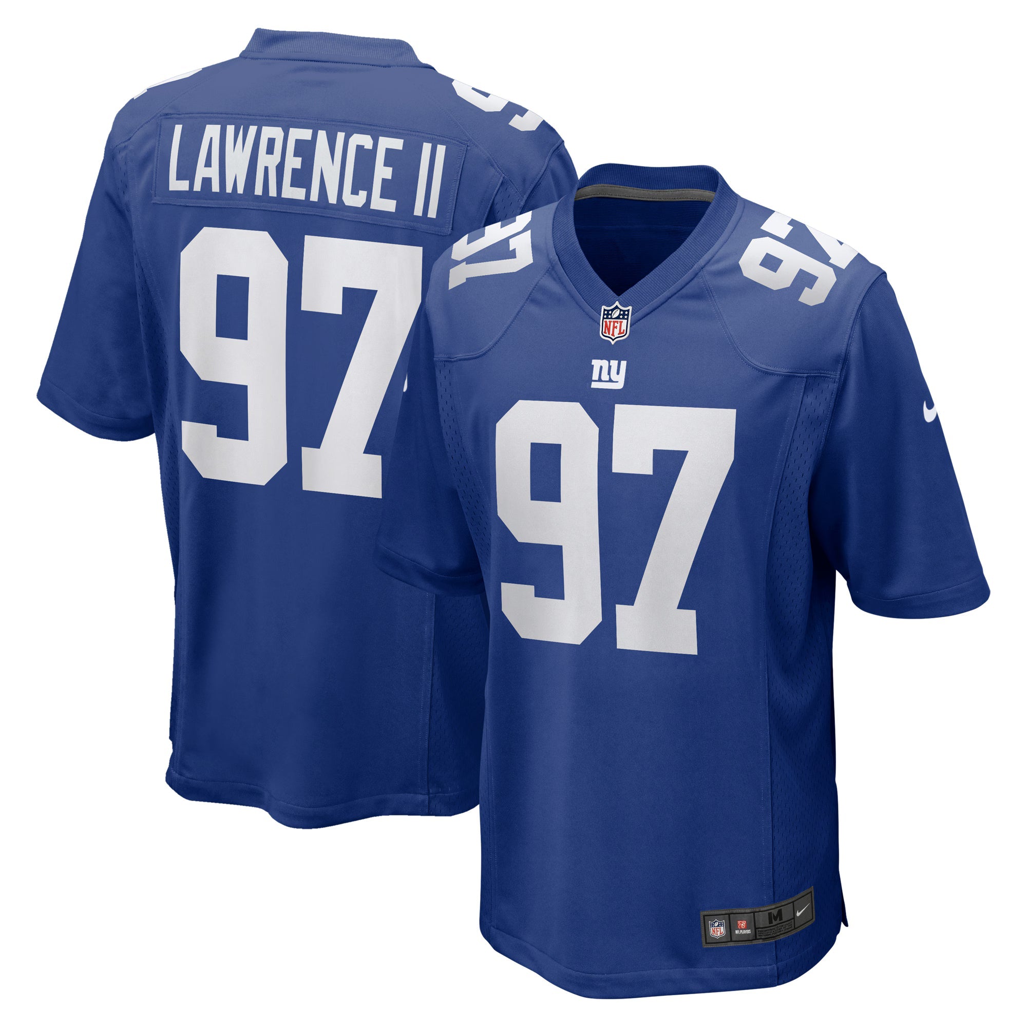 New York Giants Dexter Lawrence II Royal Team Game Player Jersey