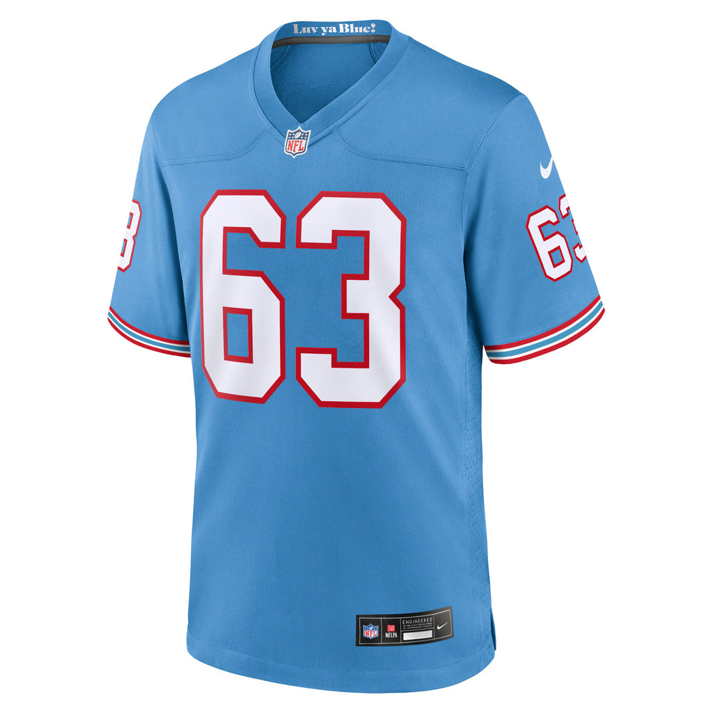 Tennessee Titans Mike Munchak Light Blue Retired Player Alternate Game Jersey