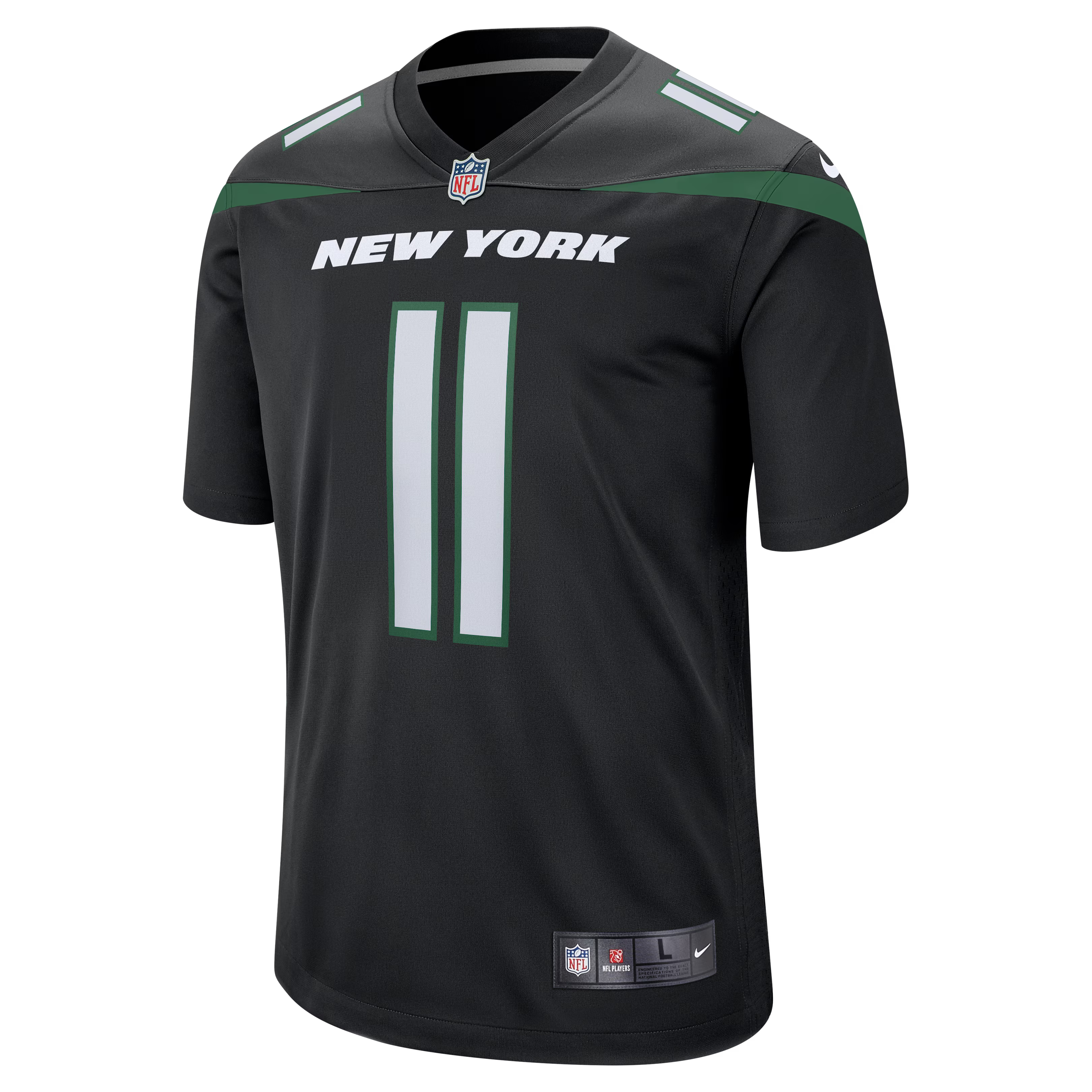New York Jets Jermaine Johnson II Black Alternate Game Jersey