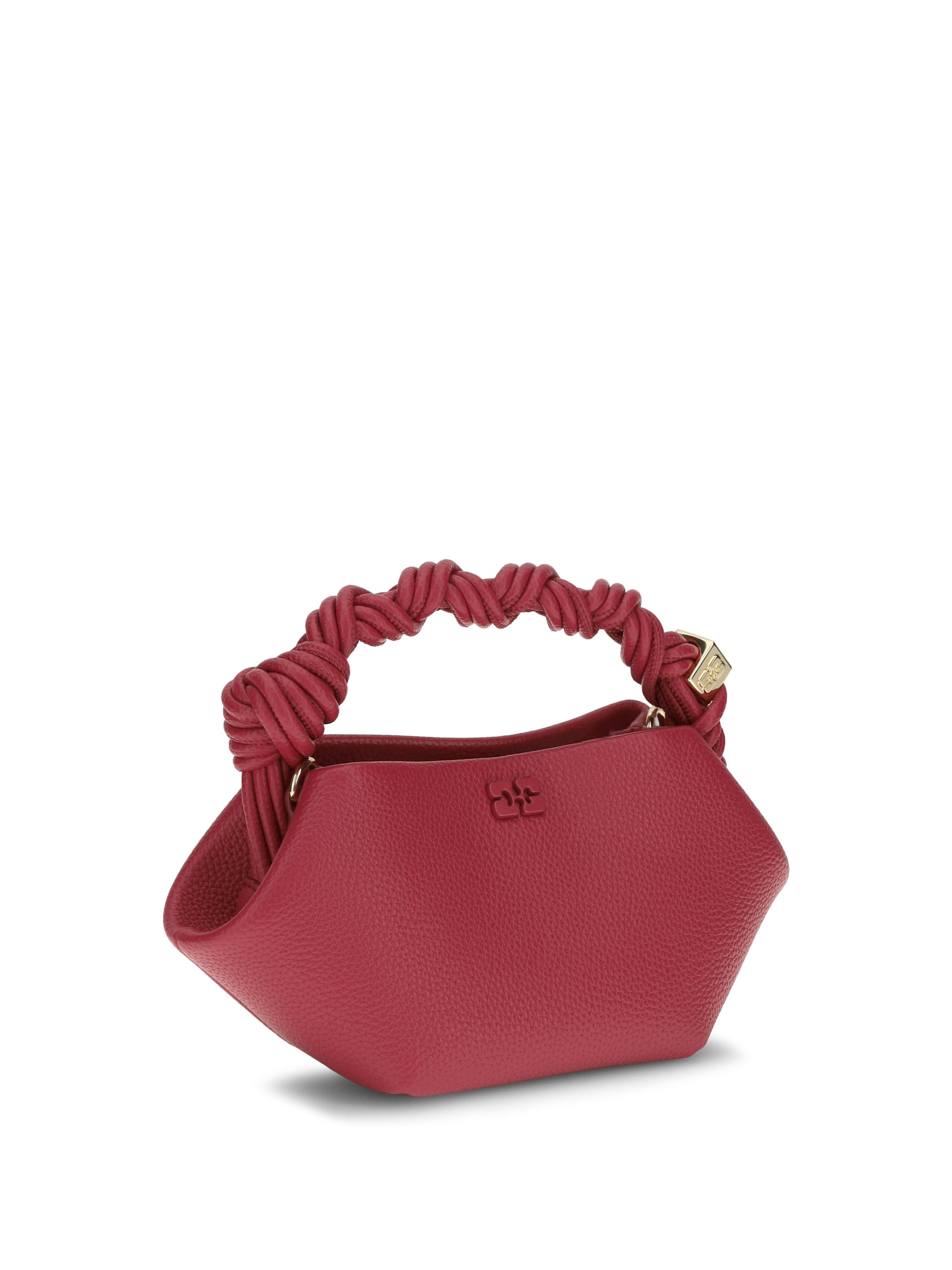 Ganni Women Bou Handbag In Grained Leather