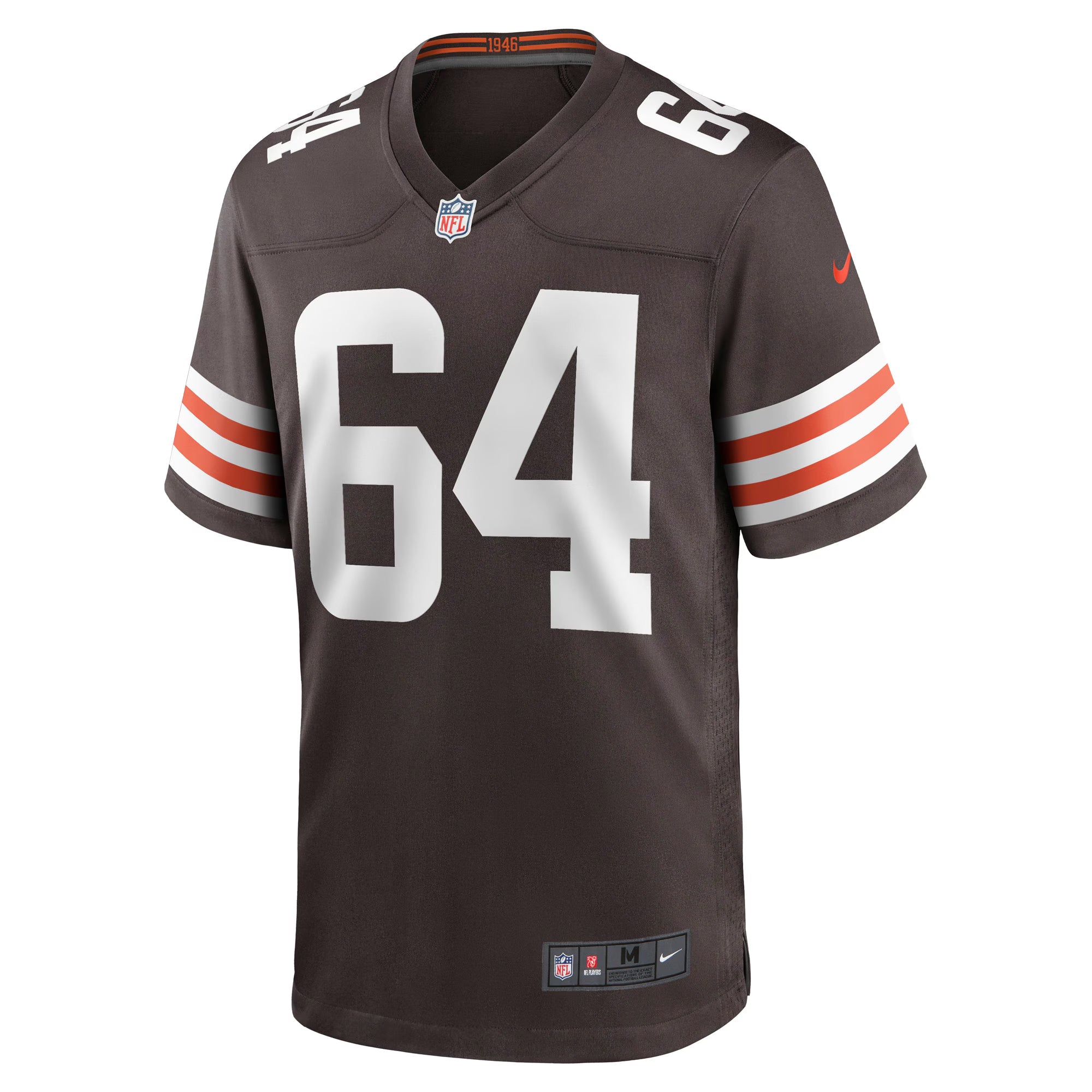 Cleveland Browns Joe DeLamielleure Brown Game Retired Player Jersey