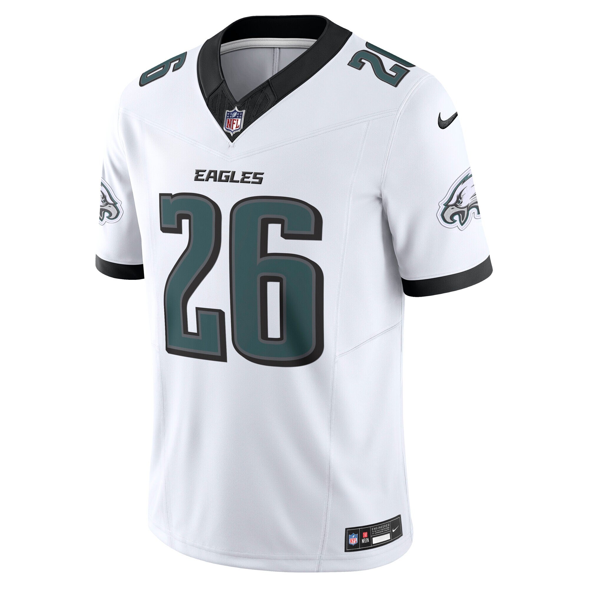 Philadelphia Eagles Saquon Barkley White Vapor F.U.S.E. Limited Jersey