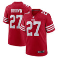 San Francisco 49ers Ji'Ayir Brown Scarlet Team Game Jersey