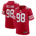 San Francisco 49ers Mykel Williams Scarlet 2025 NFL Draft First Round Pick Game Jersey