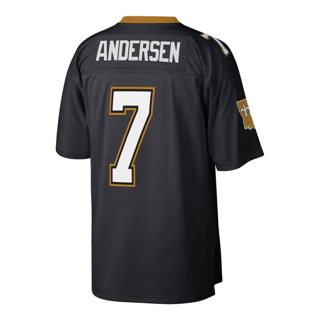 New Orleans Saints Morten Andersen Mitchell & Ness Black Retired Player Legacy Replica Jersey