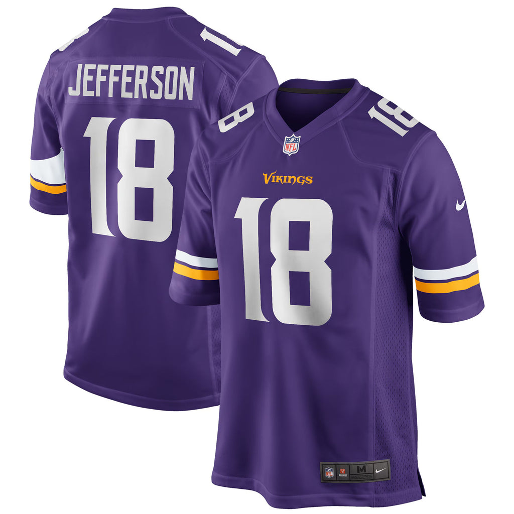 Minnesota Vikings Justin Jefferson Purple Game Jersey