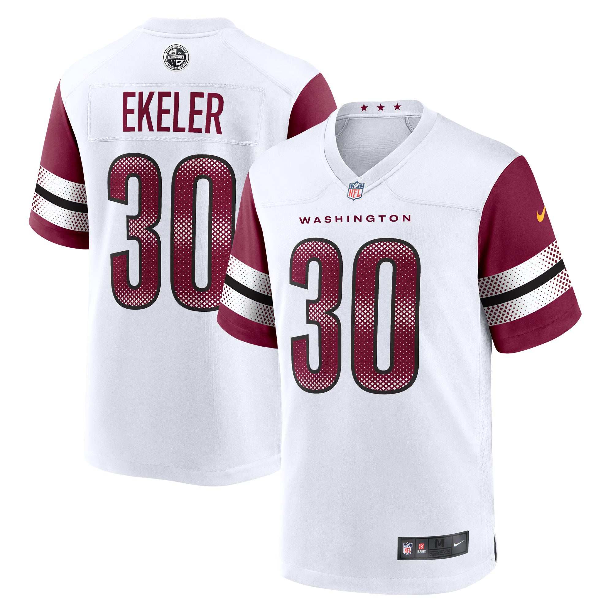 Washington Commanders Austin Ekeler White Game Jersey