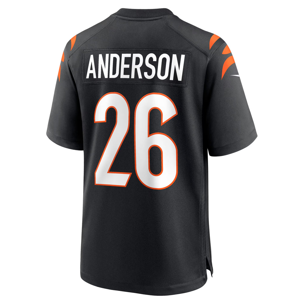 Cincinnati Bengals Tycen Anderson Black Game Player Jersey