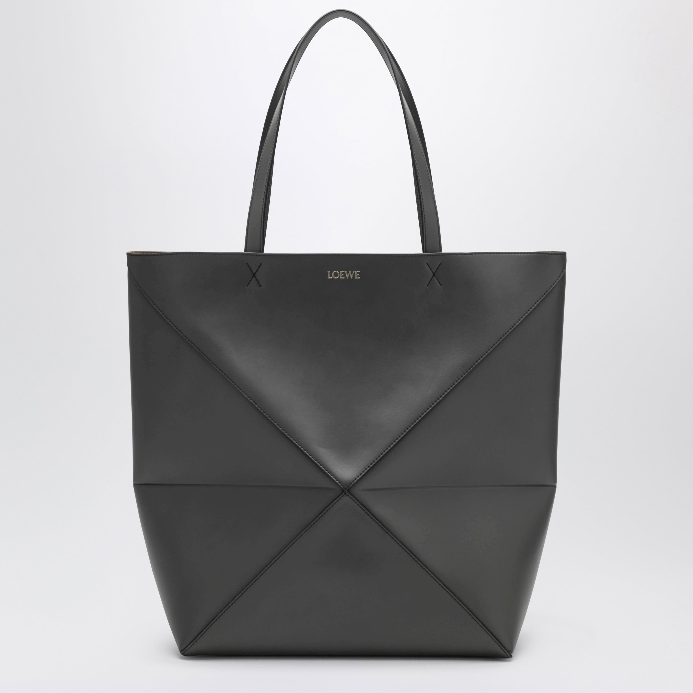 Loewe Dark Grey Puzzle Fold Tote Xl Bag Men