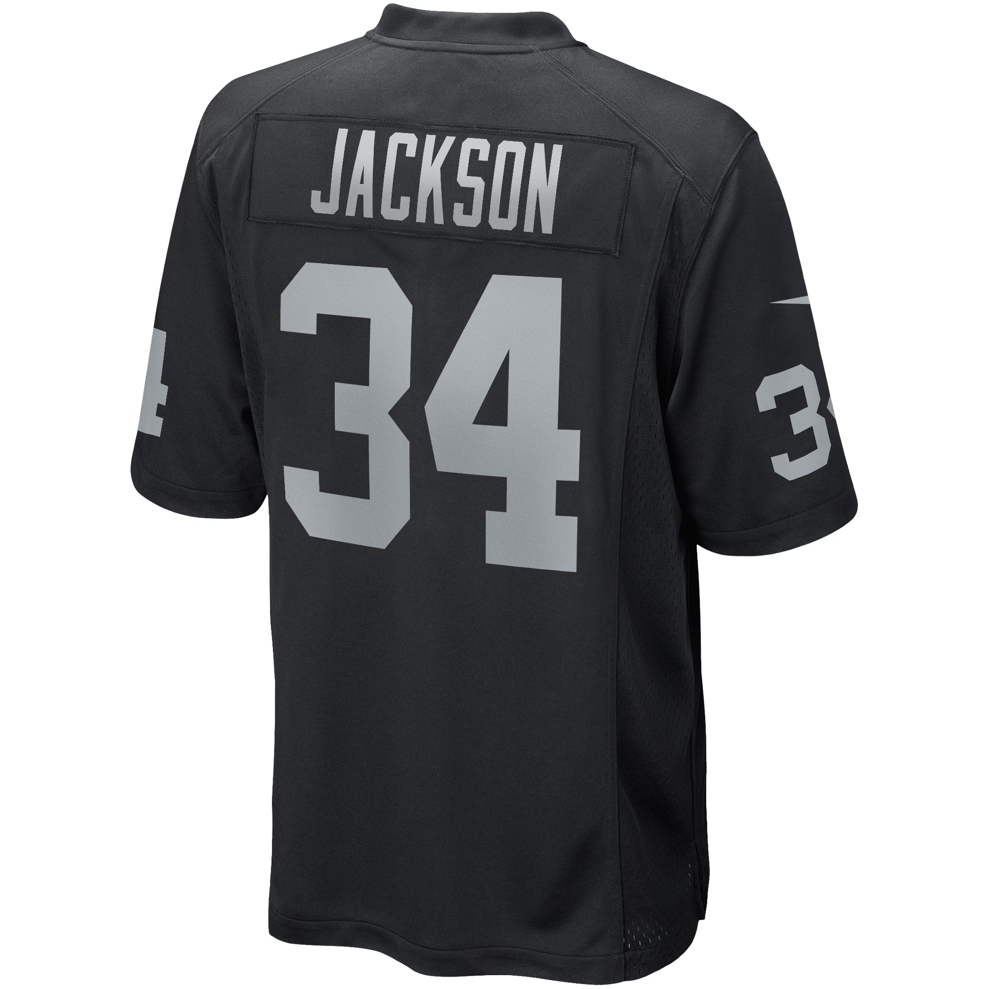 Las Vegas Raiders Bo Jackson Black Game Retired Player Jersey