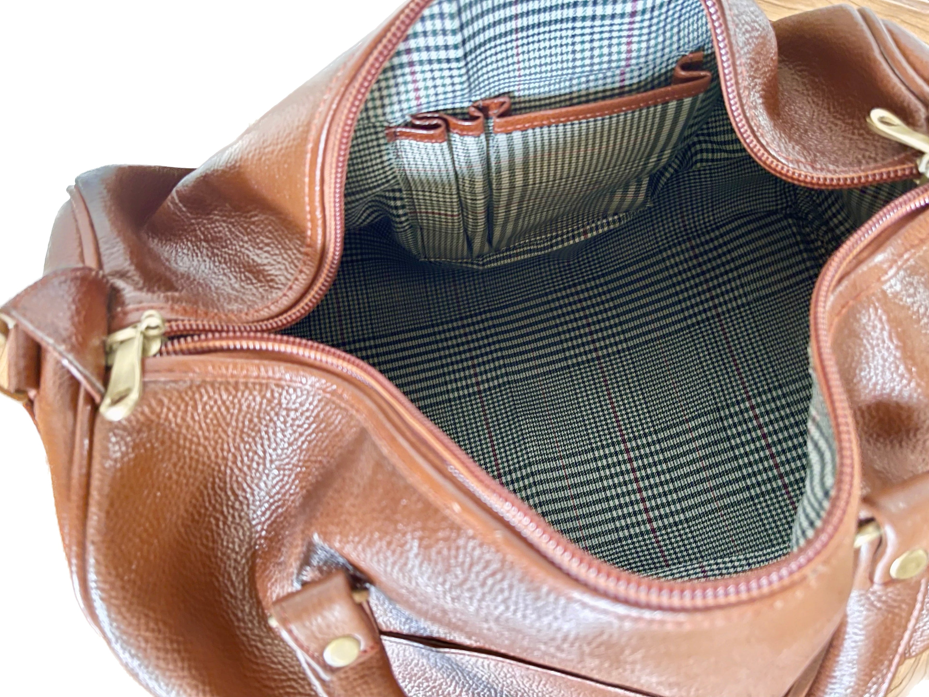 New Buffalo Leather Large Tan Duffel/Travel Bag For Men/Women