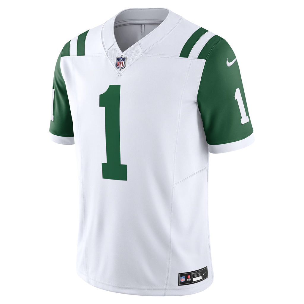 New York Jets Ahmad Sauce Gardner White Classic Alternate Vapor F.U.S.E. Limited Jersey