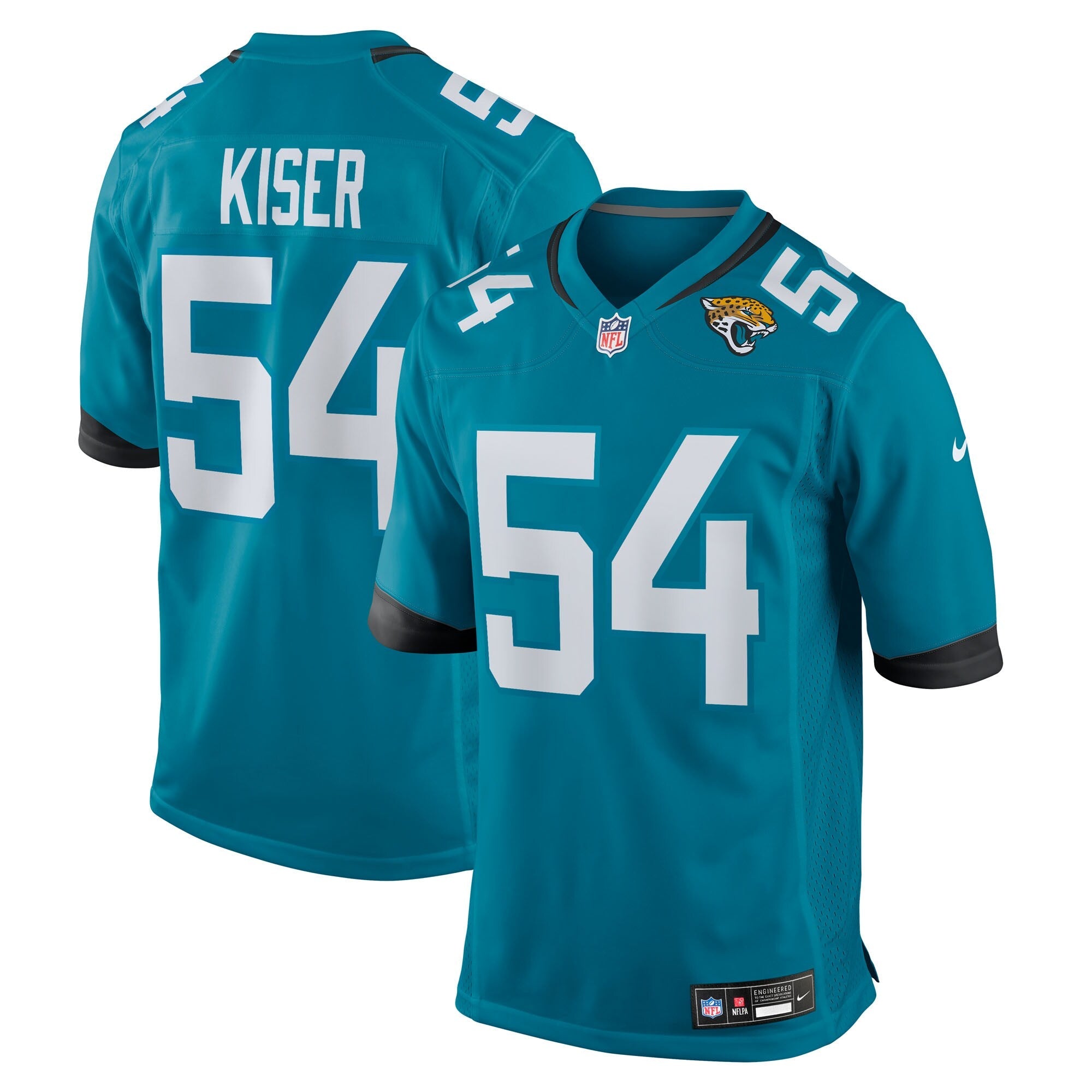 Jacksonville Jaguars Jack Kiser Teal Team Game Jersey