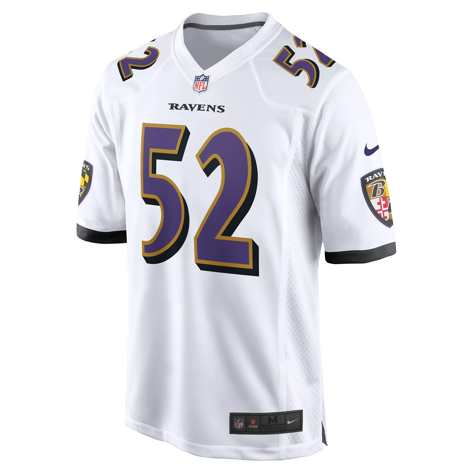 Baltimore Ravens Ray Lewis White Retired Player Game Jersey