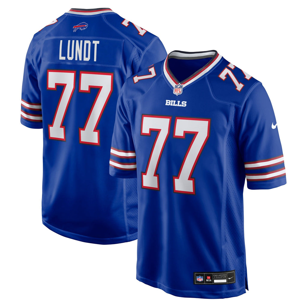 Buffalo Bills Chase Lundt Royal Team Game Jersey