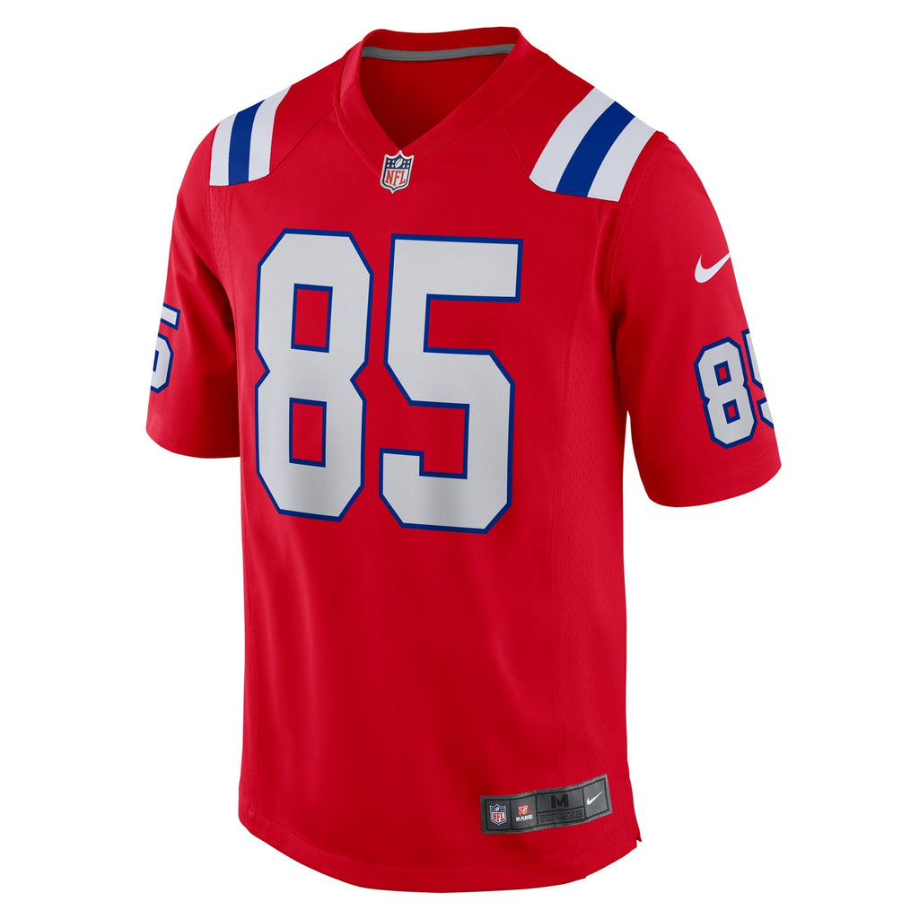 New England Patriots Hunter Henry Red Game Alternate Jersey