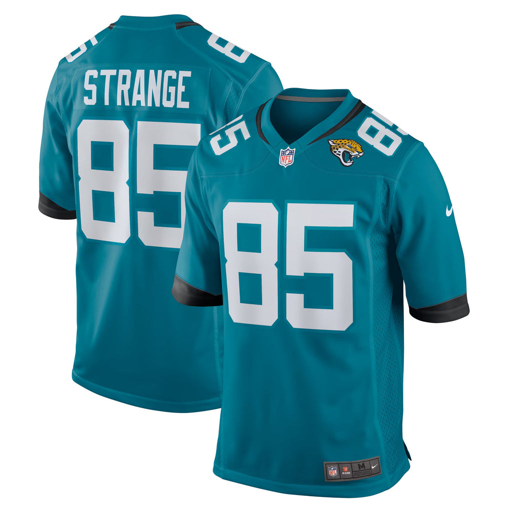 Jacksonville Jaguars Brenton Strange Teal Team Game Jersey