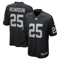Las Vegas Raiders Decamerion Richardson Black Team Game Jersey