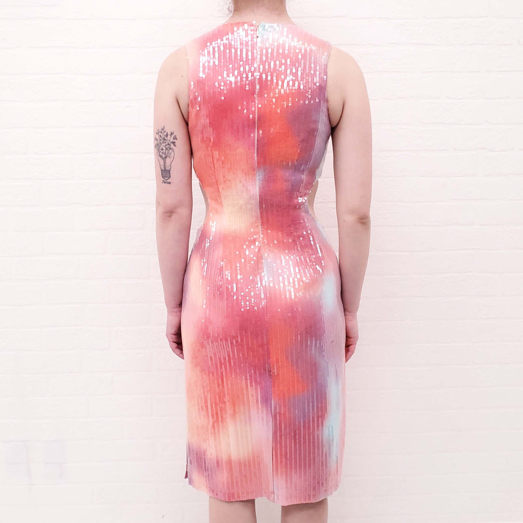 BAGATELLE RAINBOW SEQUIN DRESS - SIZE S