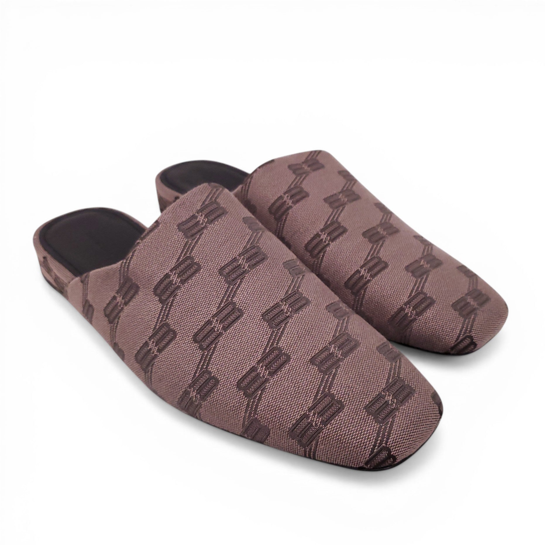 BALENCIAGA BB LOGO MULES - SIZE 39