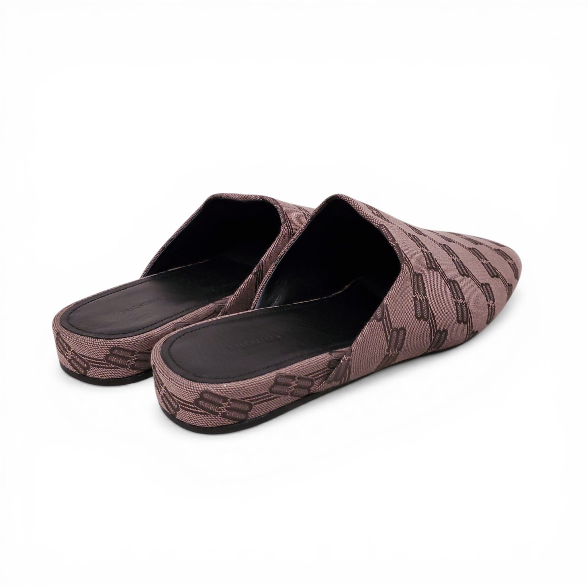 BALENCIAGA BB LOGO MULES - SIZE 39