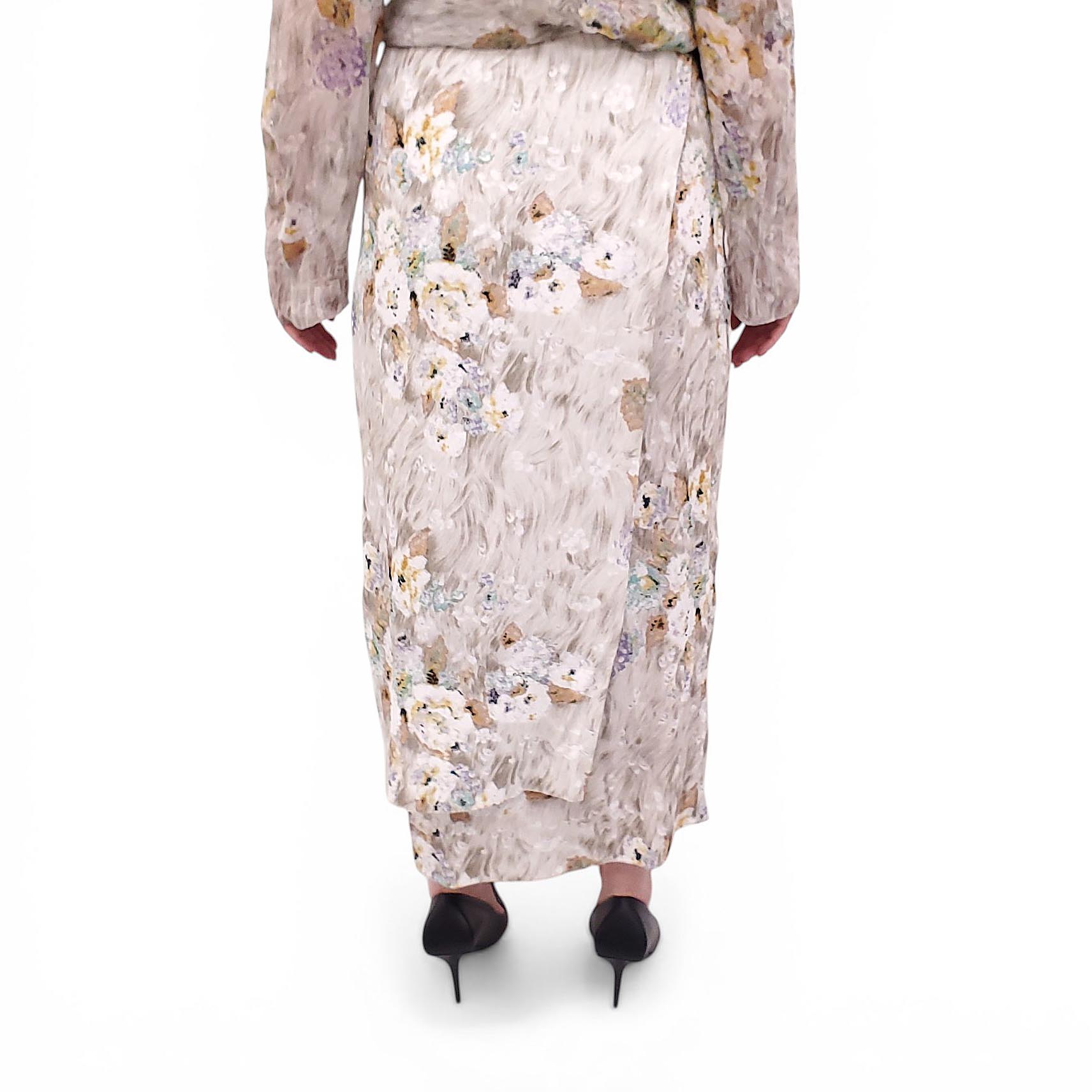 BALENCIAGA FLORAL PATTERNED SKIRT - SIZE 42