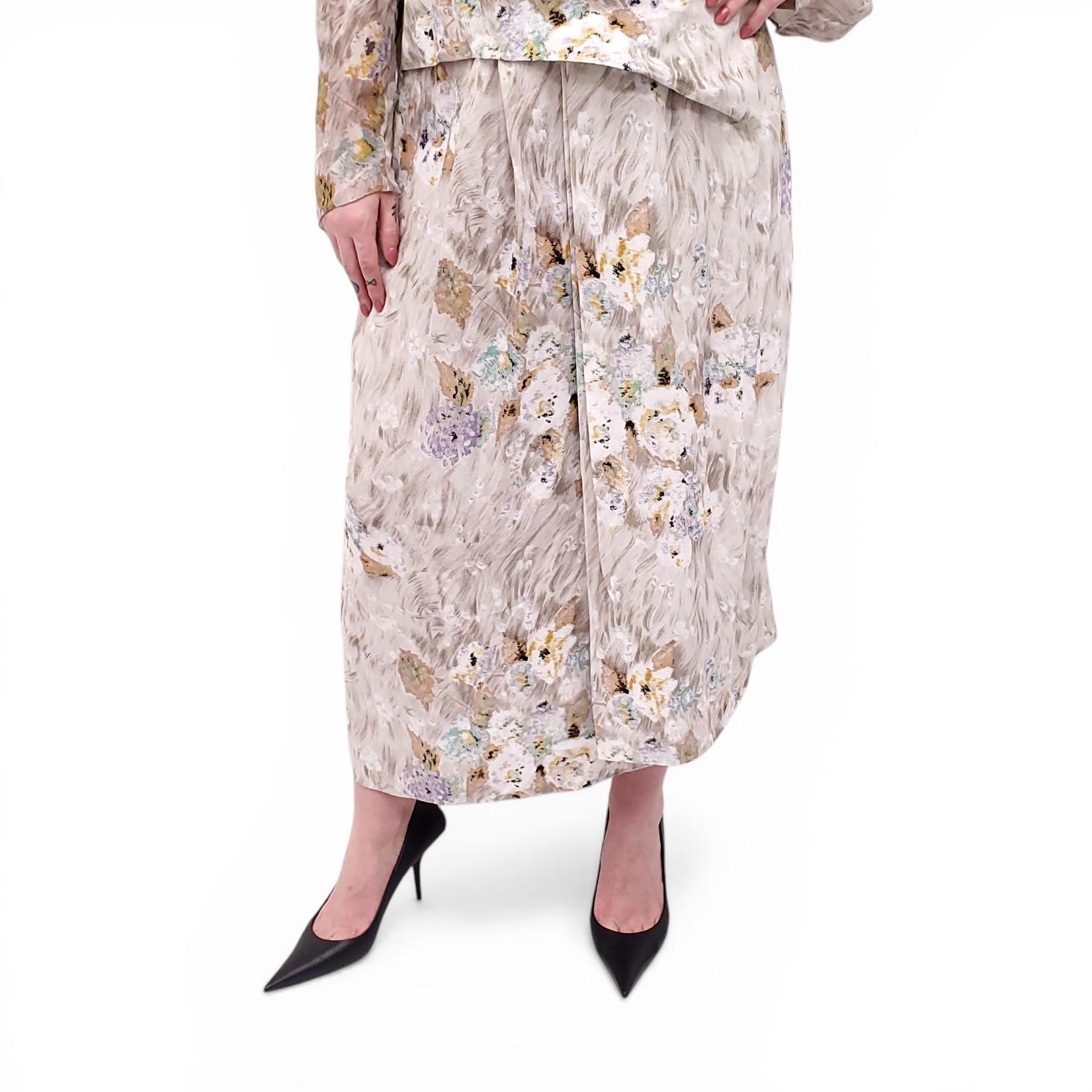 BALENCIAGA FLORAL PATTERNED SKIRT - SIZE 42