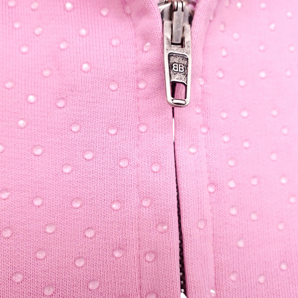 BALENCIAGA PINK RUNWAY CRYSTAL SWEATSHIRT - SIZE XL