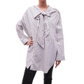 BALENCIAGA STRIPED OVERSZIED BLOUSE - SIZE 36