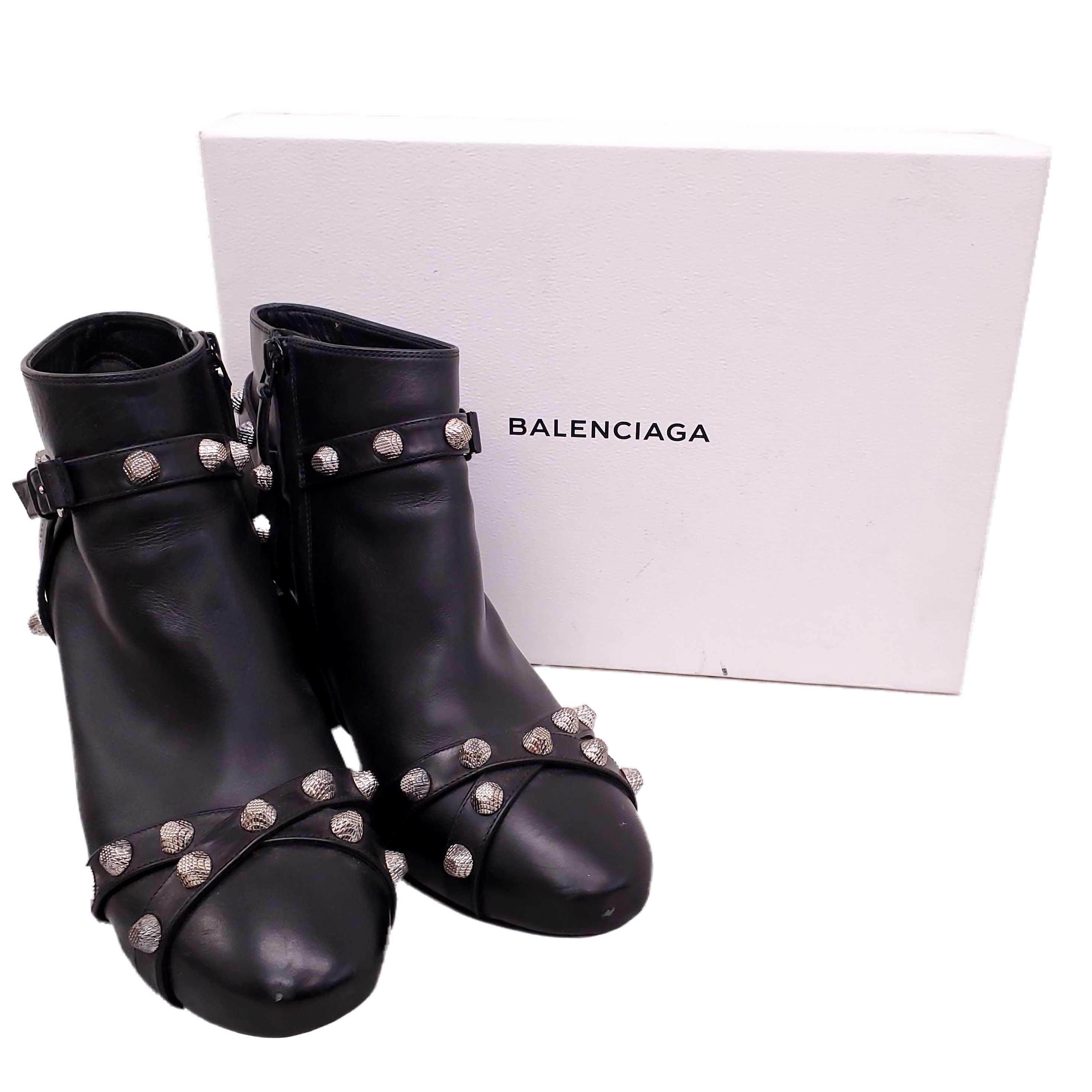 BALENCIAGA STUDDED BOOTIES - SIZE 36