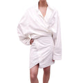BALENCIAGA WHITE OVERSIZED SHIRT DRESS - SIZE 36